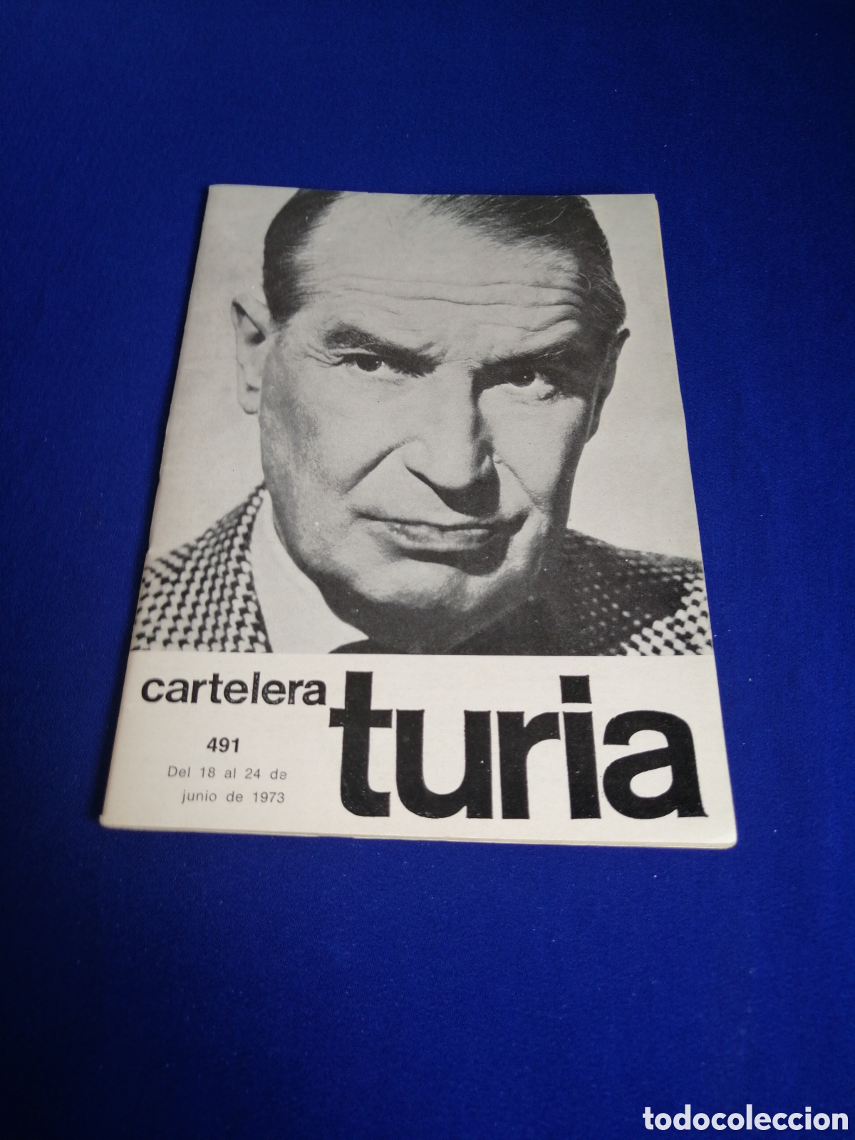 Cine: CARTELERA TURIA N&Uacute;MERO 491 A&Ntilde;O 1973 PORTADA MAURICE CHRVALIER