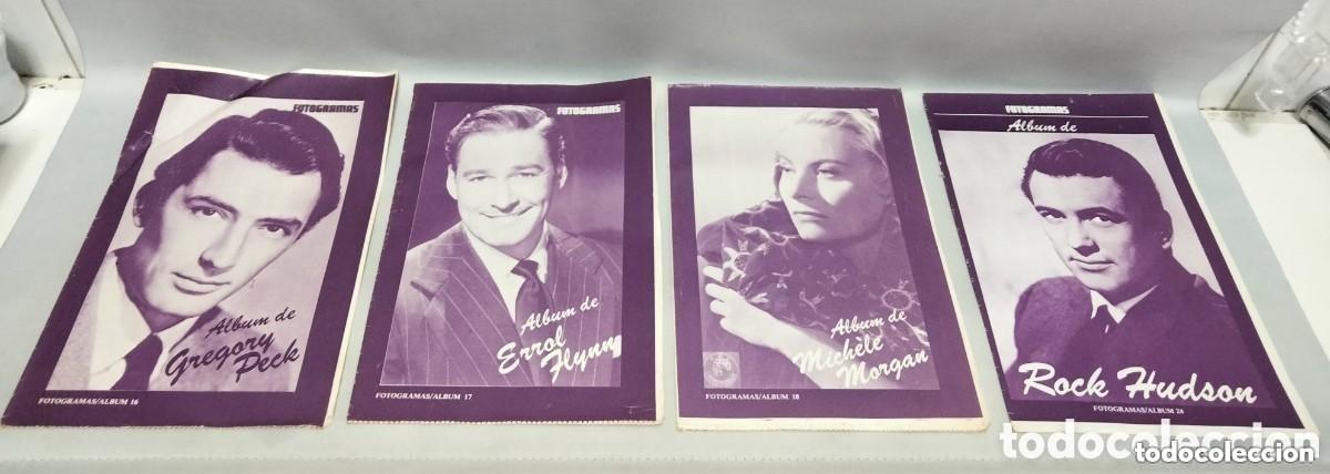 Kino: Lote de 4 Revistas Fotogramas Album de Gregory Deck & Errol Flynn & Michele Morgan & Rock Hudson