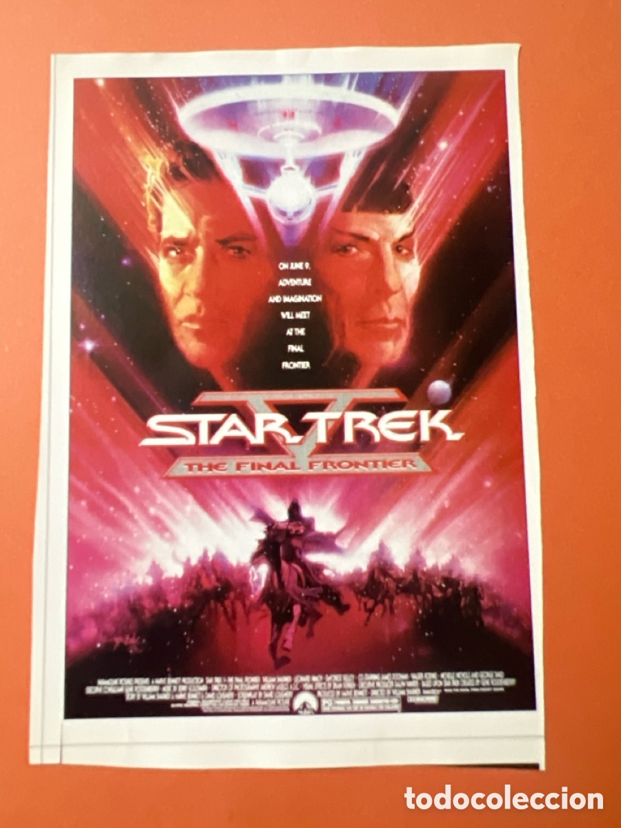 Cin&eacute;ma: W201. CARTEL MAN&Iacute;A - STAR TREK - STAR TREK 5: LA &Uacute;LTIMA FRONTERA