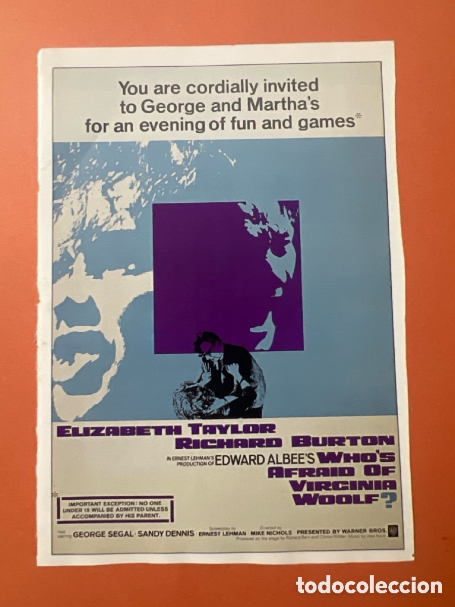 Kino: W201. CARTEL MAN&Iacute;A - MIKE NICHOLS - QUIEN TEME A VIRGINIA WOLF