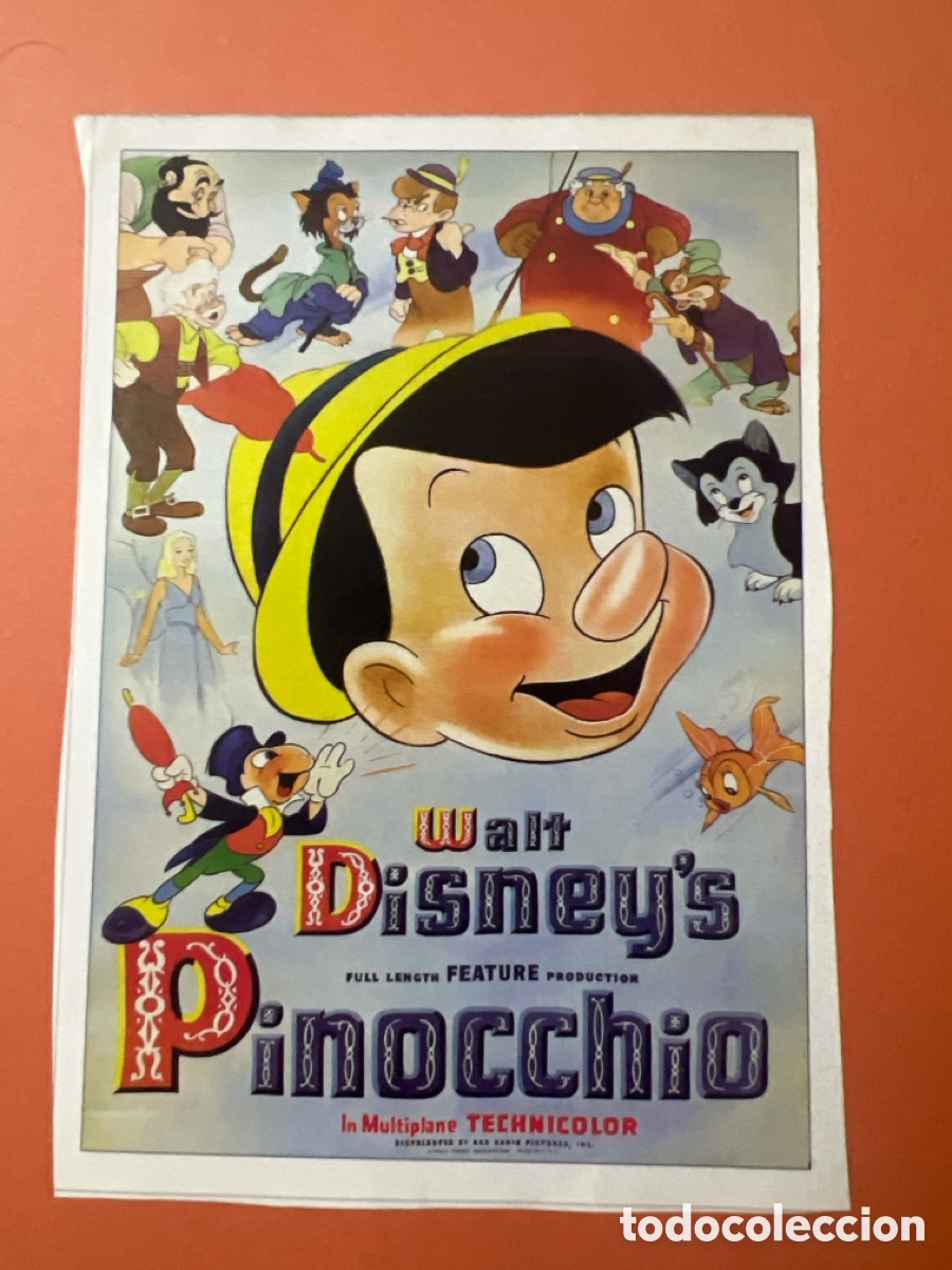 Kino: W201. CARTEL MAN&Iacute;A - GRANDES CL&Aacute;SICOS DISNEY- PINOCHO