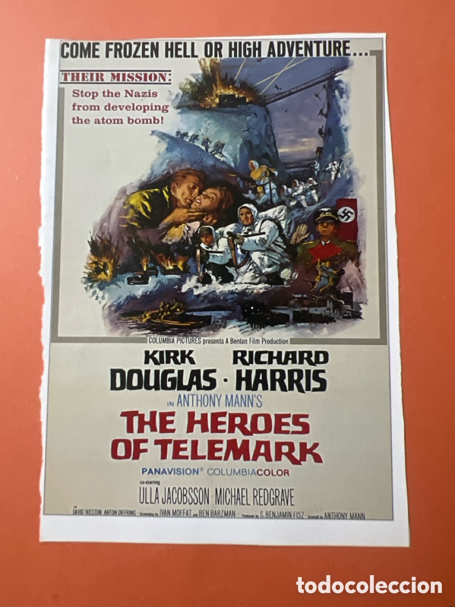 Kino: W201. CARTEL MAN&Iacute;A - CINE B&Eacute;LICO - LOS H&Eacute;ROES DE TELEMARK