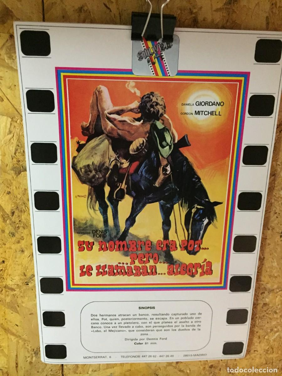 Cine: Hoja sinopsis Su nombre era pot, pero le llamaban alegria