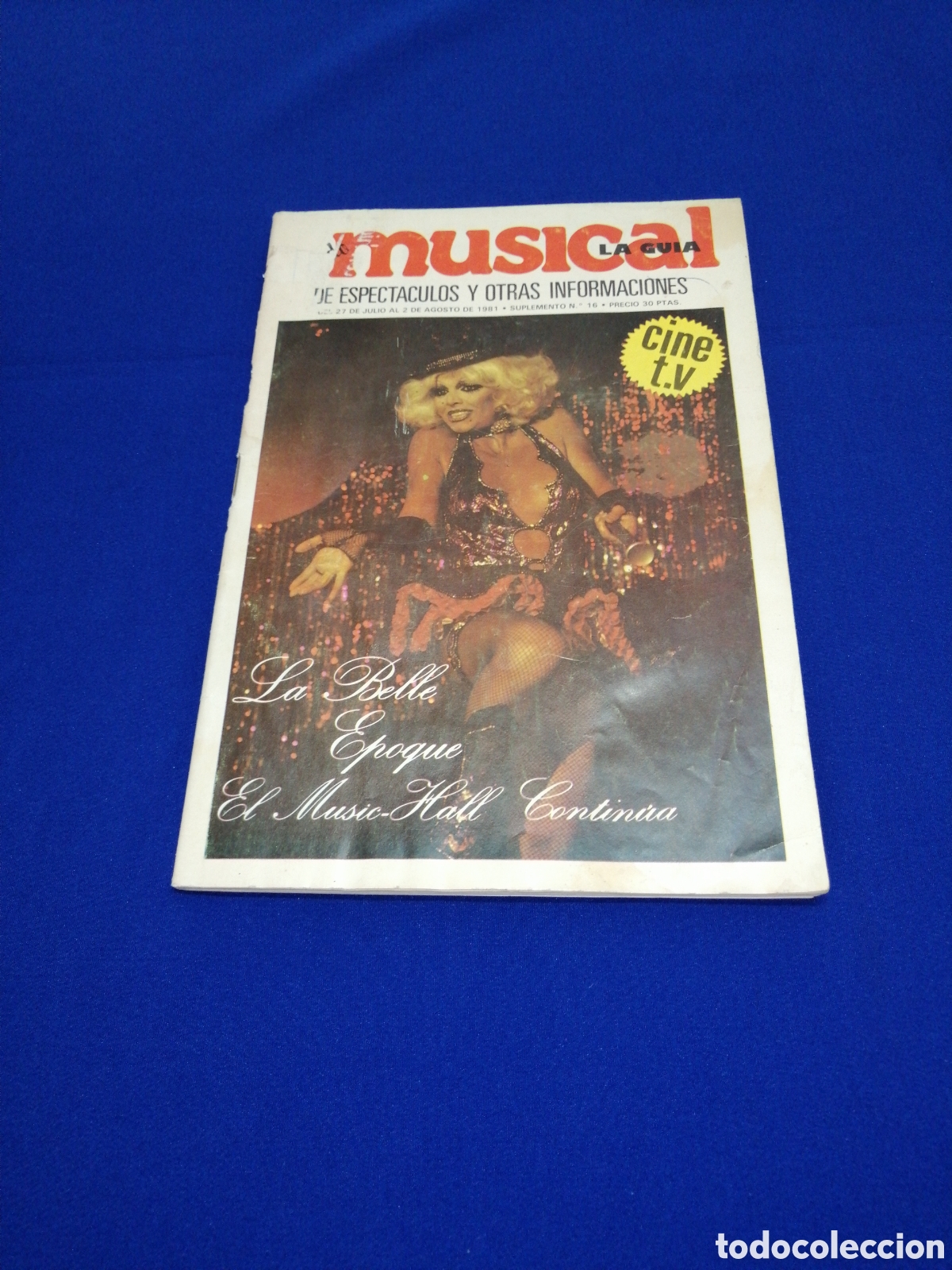 Cine: LA GU&Iacute;A MUSICAL 1981 - PUBLICIDAD DISCOTECAS CHOCOLATE-METROPOLIS - DIAMOND-TROPICAL CASABLANCA