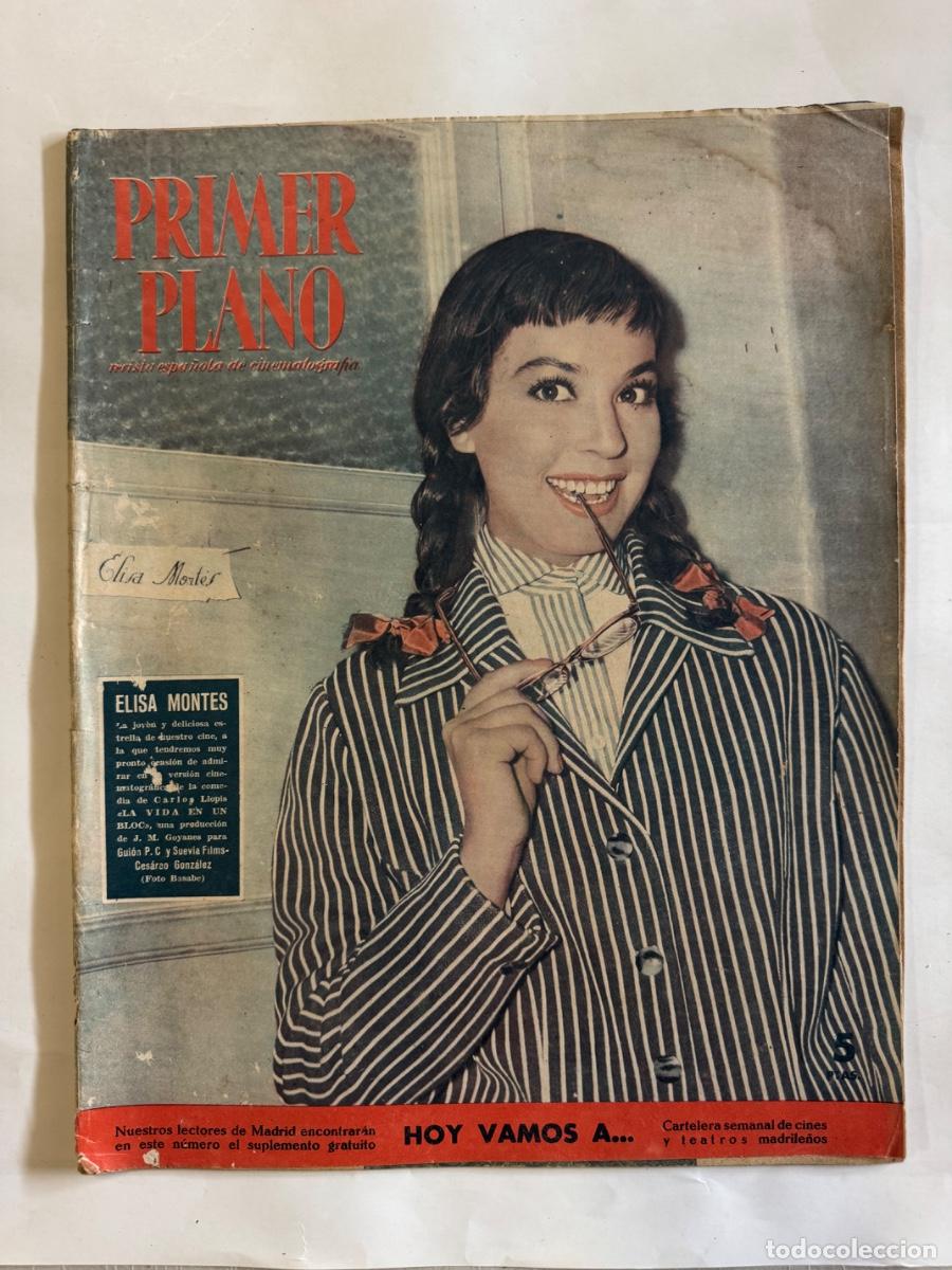 Cine: Revista Primer Plano, Elisa Montes, Tyrone Power, Grace Kelly, A&ntilde;o 1956