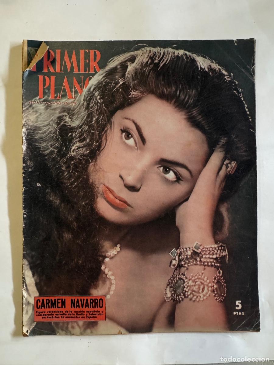 Cine: Revista Primer Plano, Carmen Navarro, Sophia Loren, Valentina Cortes, A&ntilde;o 1955