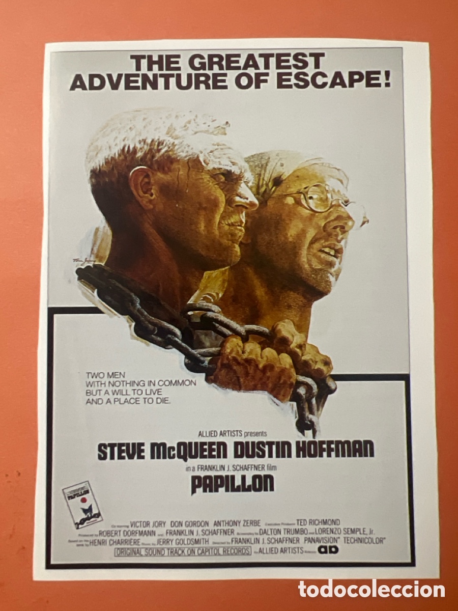 Cin&eacute;ma: L0/1. CARTEL MAN&Iacute;A - FUGAS DE CINE - PAPILLON