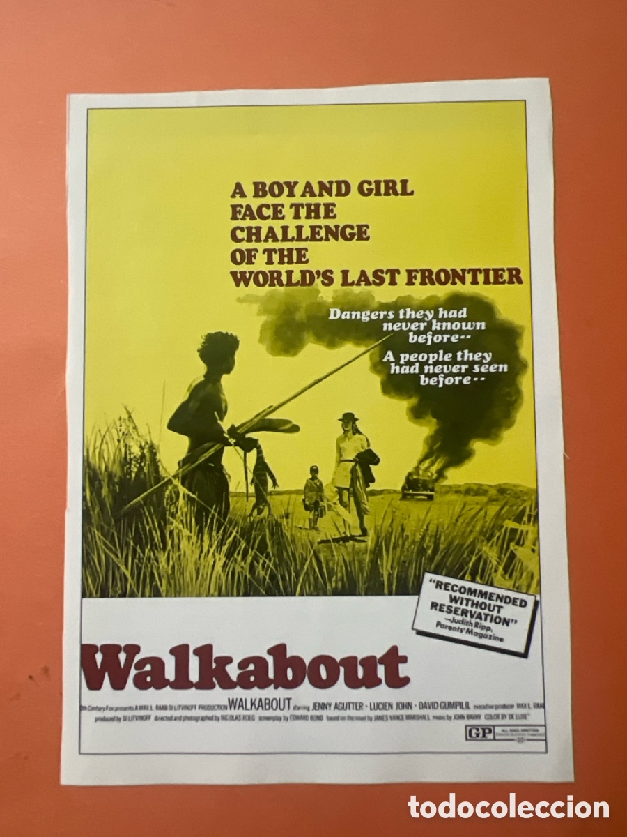 Kino: L0/1. CARTEL MAN&Iacute;A - ODISEAS DE SUPERVIVENCIA - WALKABOUT
