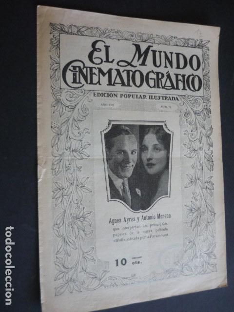 Cine: MUNDO CINEMATOGRAFICO A&Ntilde;O XIII N&ordm; 32 1924 REVISTA CINE