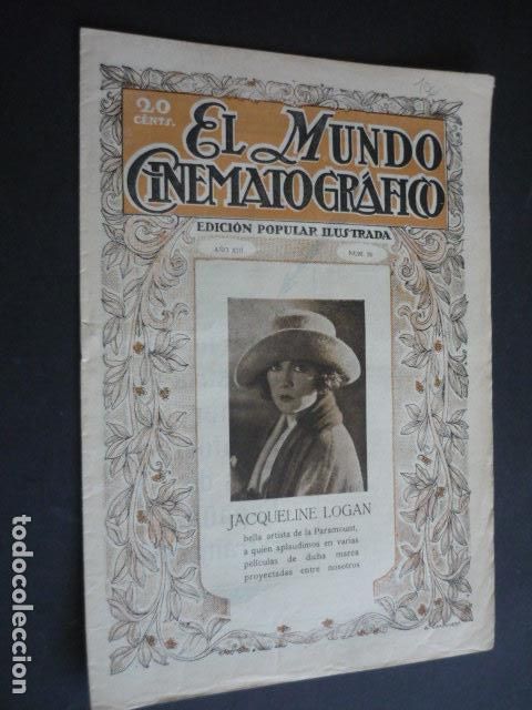 Cine: MUNDO CINEMATOGRAFICO A&Ntilde;O XIII N&ordm; 29 1924 REVISTA CINE