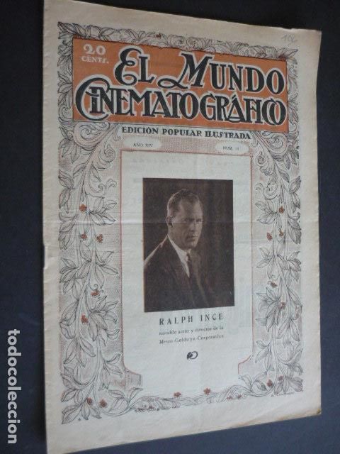 Cine: MUNDO CINEMATOGRAFICO A&Ntilde;O XIV N&ordm; 16 1925 REVISTA CINE
