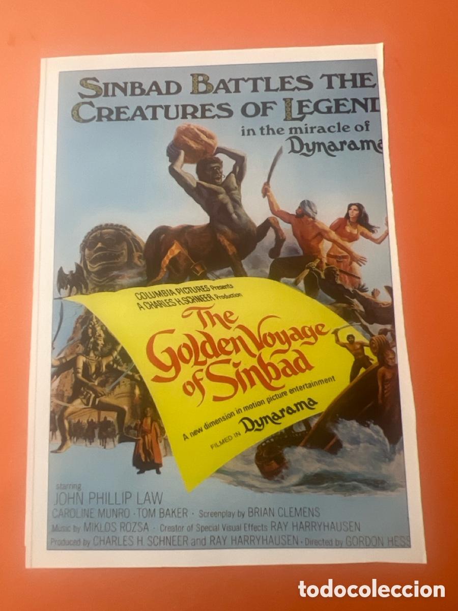 Kino: L0/2. CARTEL-MAN&Iacute;A RAY HARRYHAUSEN - EL VIAJE FANT&Aacute;STICO DE SIMBAD
