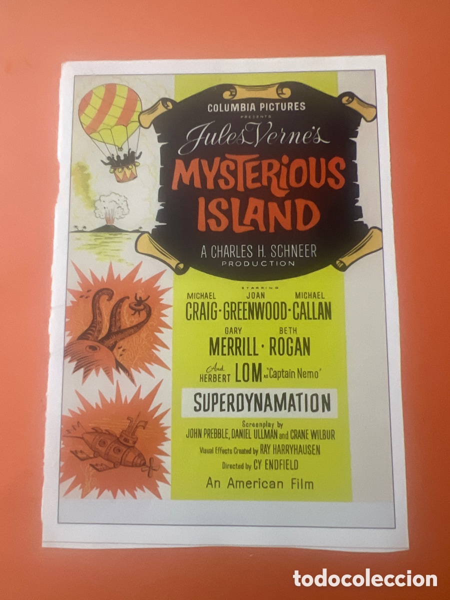Cin&eacute;ma: L0/2. CARTEL-MAN&Iacute;A RAY HARRYHAUSEN - LA ISLA MISTERIOSA