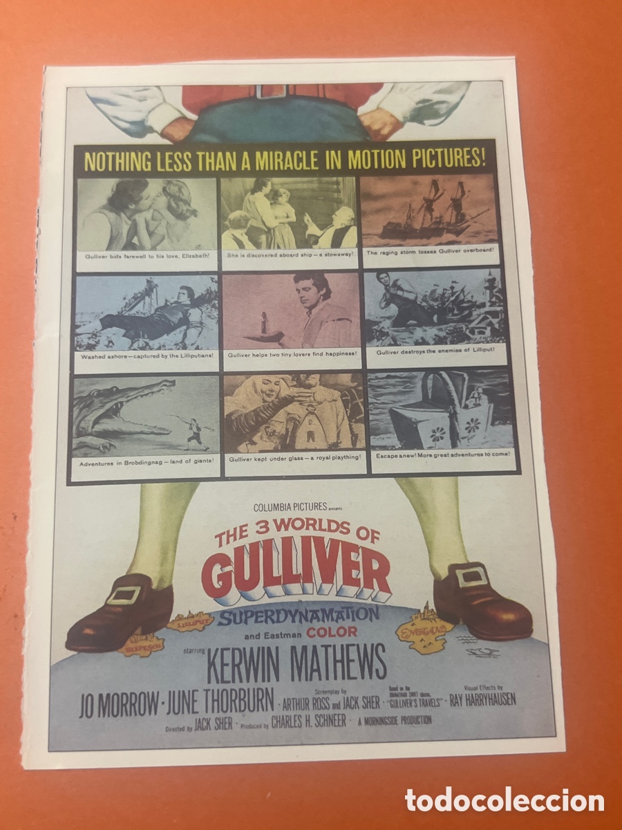 Kino: L0/2. CARTEL-MAN&Iacute;A RAY HARRYHAUSEN - LOS VIAJES DE GULLIVER