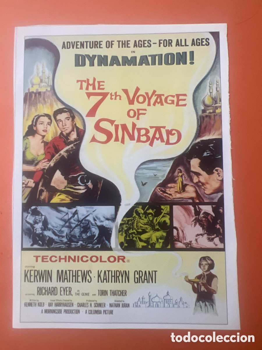 Cine: L0/2. CARTEL-MAN&Iacute;A RAY HARRYHAUSEN - SIMBAD Y LA PRINCESA