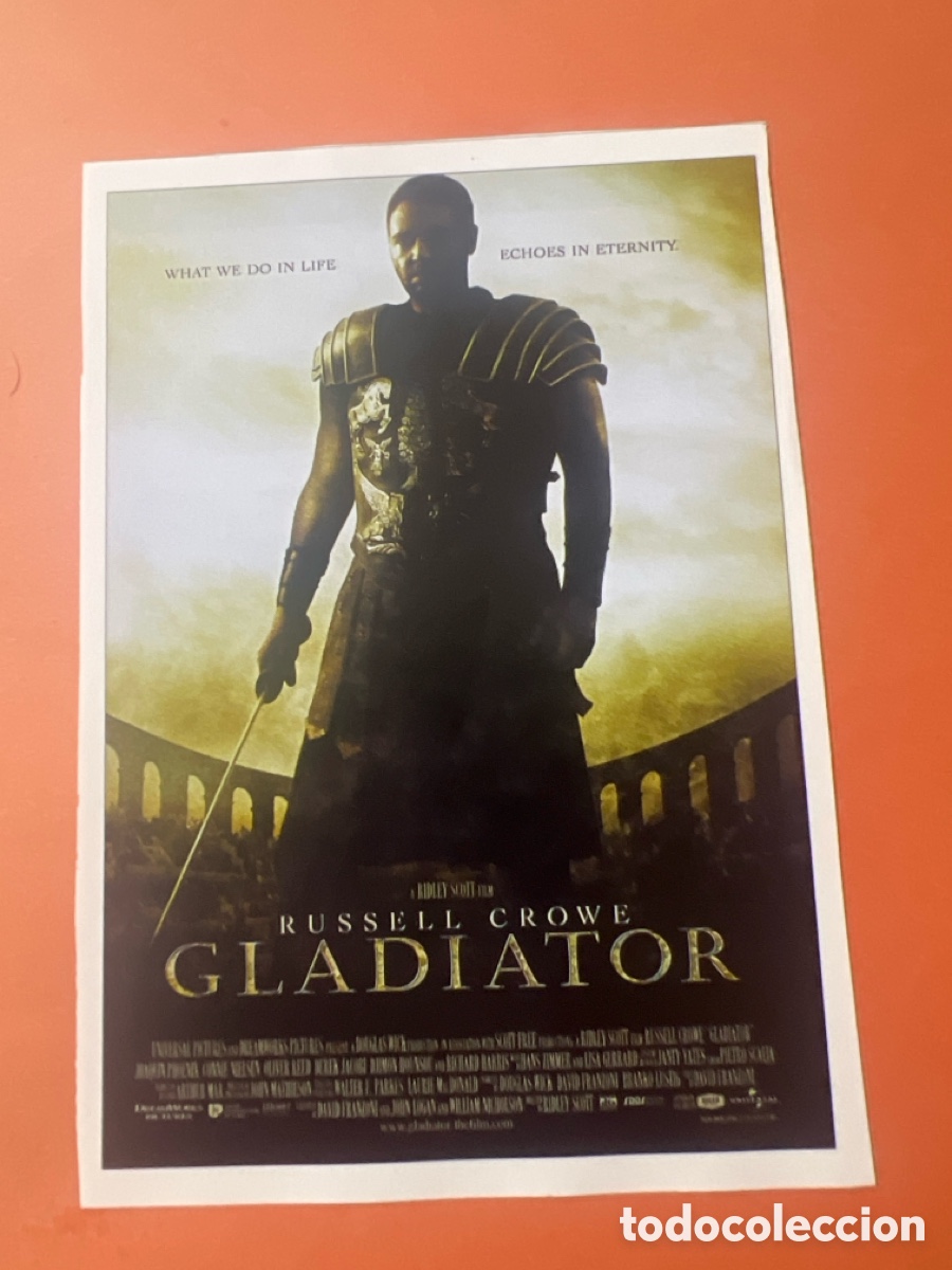 Kino: L0/3. CARTEL-MAN&Iacute;A RIDLEY SCOTT - GLADIATOR