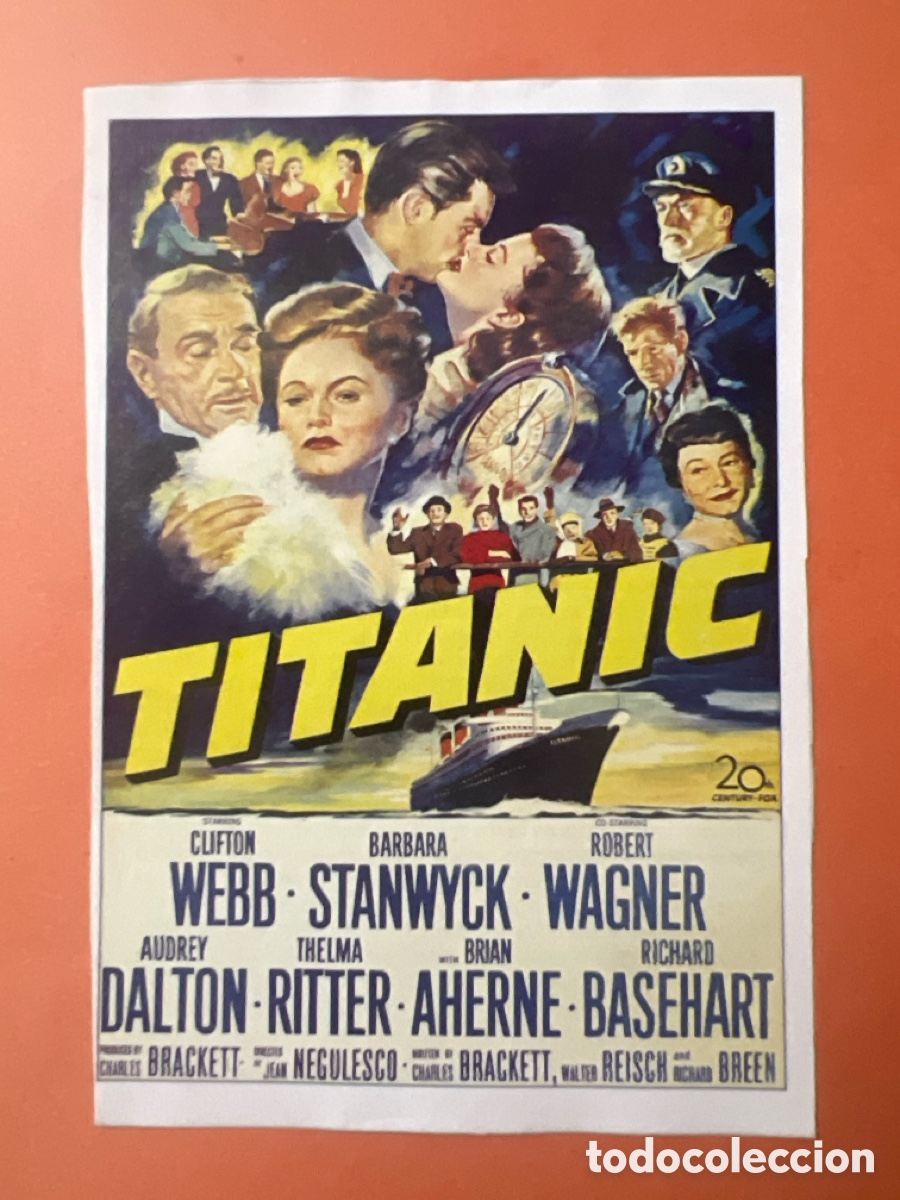 Cine: L0-4. CARTEL- MAN&Iacute;A - CAT&Aacute;STROFES DEL TITANIC- EL HUNDIMIENTO DEL TITANIC