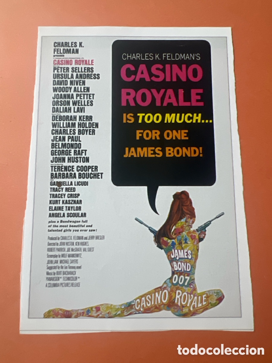 Kino: L0-4. CARTEL- MAN&Iacute;A - JAMES BOND - CASINO ROYALE