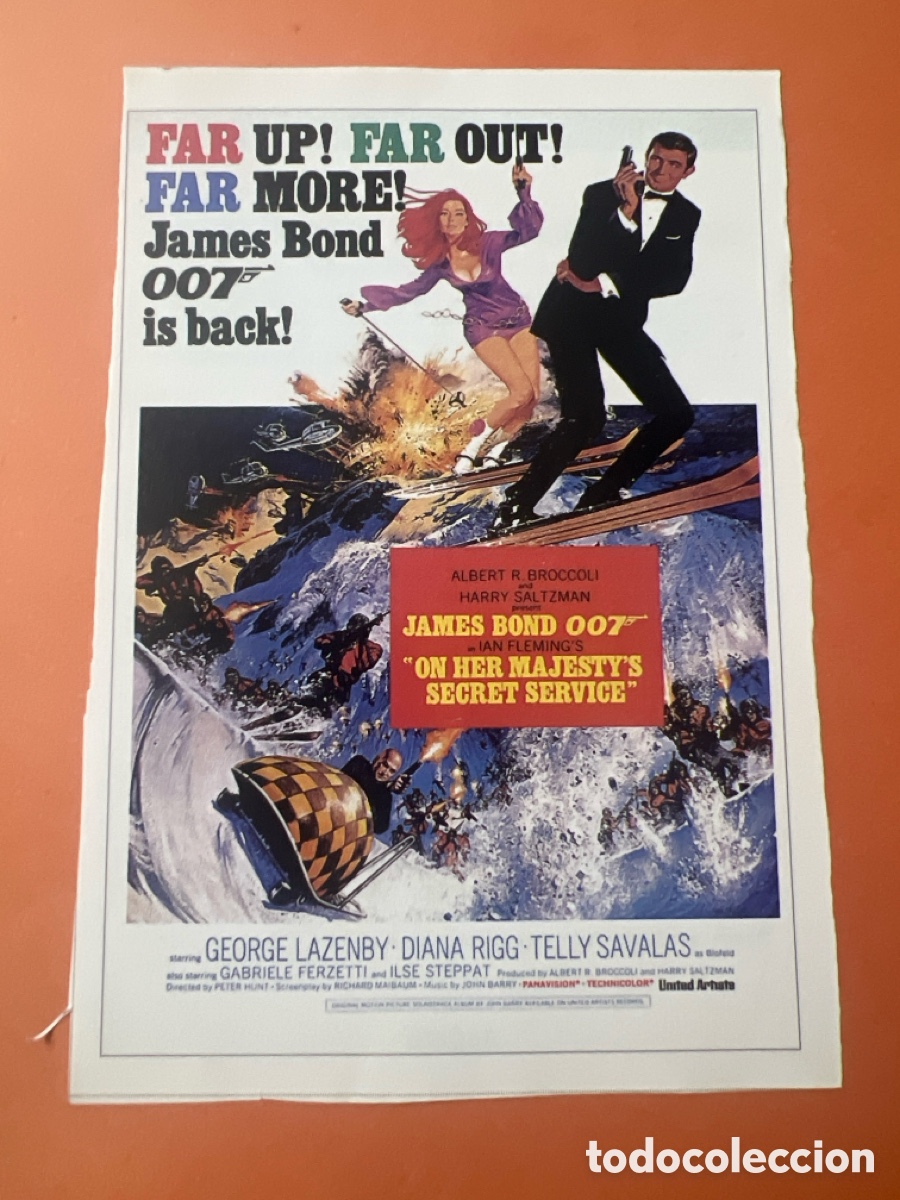 Cin&eacute;ma: L0-4. CARTEL- MAN&Iacute;A - JAMES BOND - 007 AL SERVICIO SECRETO DE SU MAJESTAD