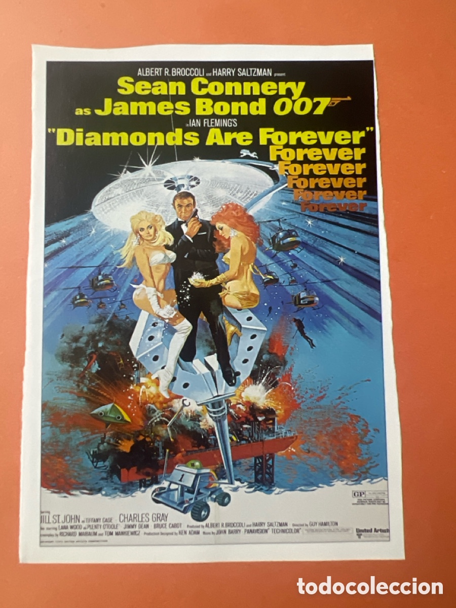 Cine: L0-4. CARTEL- MAN&Iacute;A - JAMES BOND - DIAMANTES PARA LA ETERNIDAD
