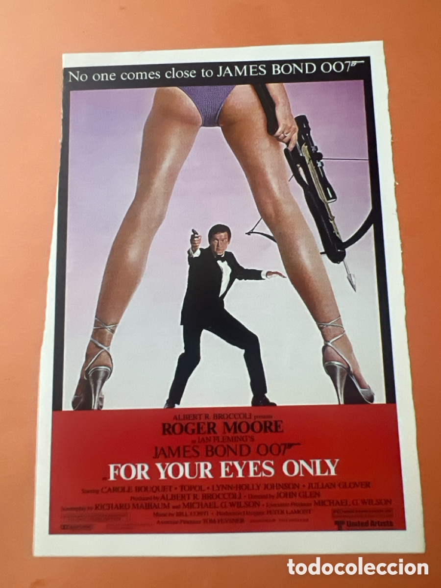 Cinema: L0-4. CARTEL- MAN&Iacute;A - JAMES BOND - SOLO PARA SUS OJOS