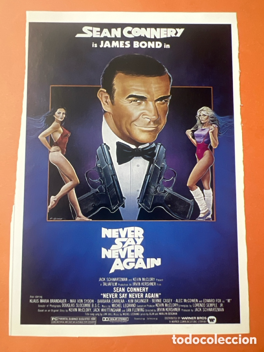 Cinema: L0-4. CARTEL- MAN&Iacute;A - JAMES BOND - NUNCA DIGAS NUNCA JAM&Aacute;S