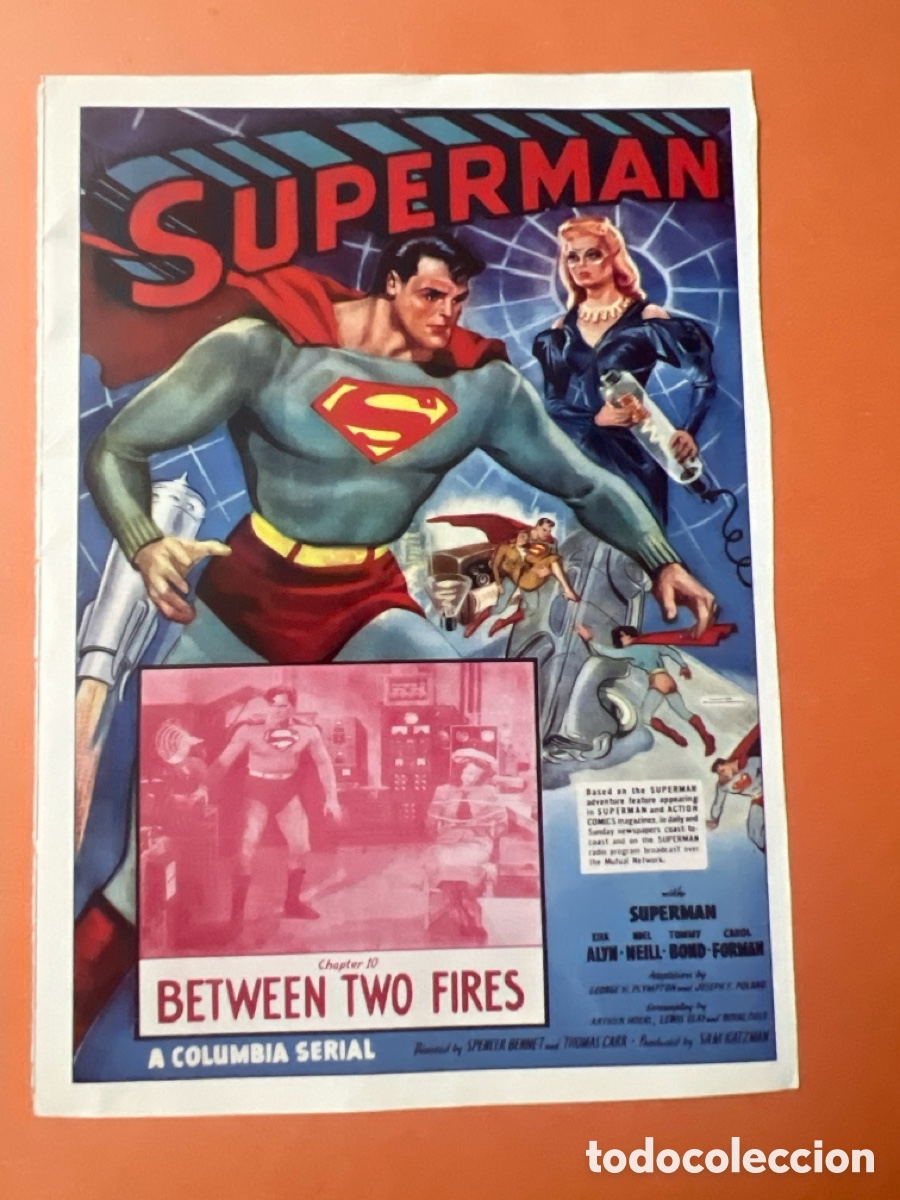 Cine: L0-5. CARTEL- MAN&Iacute;A - SUPERMAN EN EL CINE - SUPERMAN
