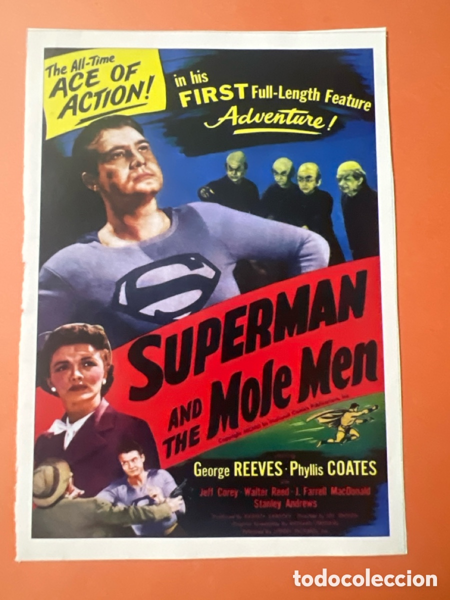Cine: L0-5. CARTEL- MAN&Iacute;A - SUPERMAN EN EL CINE - SUPERMAN AND THE MOLE MAN