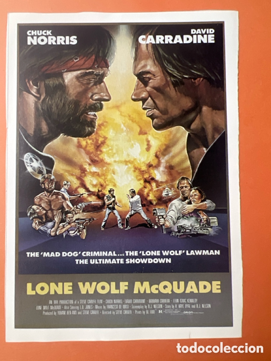 Cine: L0-5. COLECCI&Oacute;N CARTELES CINE ORIENTAL Y ARTES MARCIALES - McQUADE, LOBO SOLITARIO