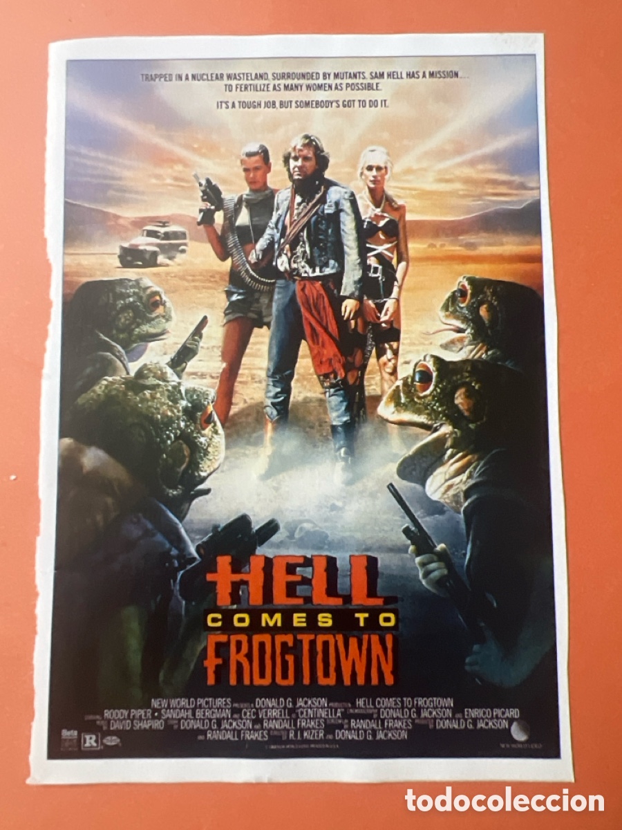 Cine: L0-5. CARTEL-MAN&Iacute;A MAD MAX Y OTROS GUERREROS POSTAPOCALIPTICOS - HELL COMES TO FROGTOWN