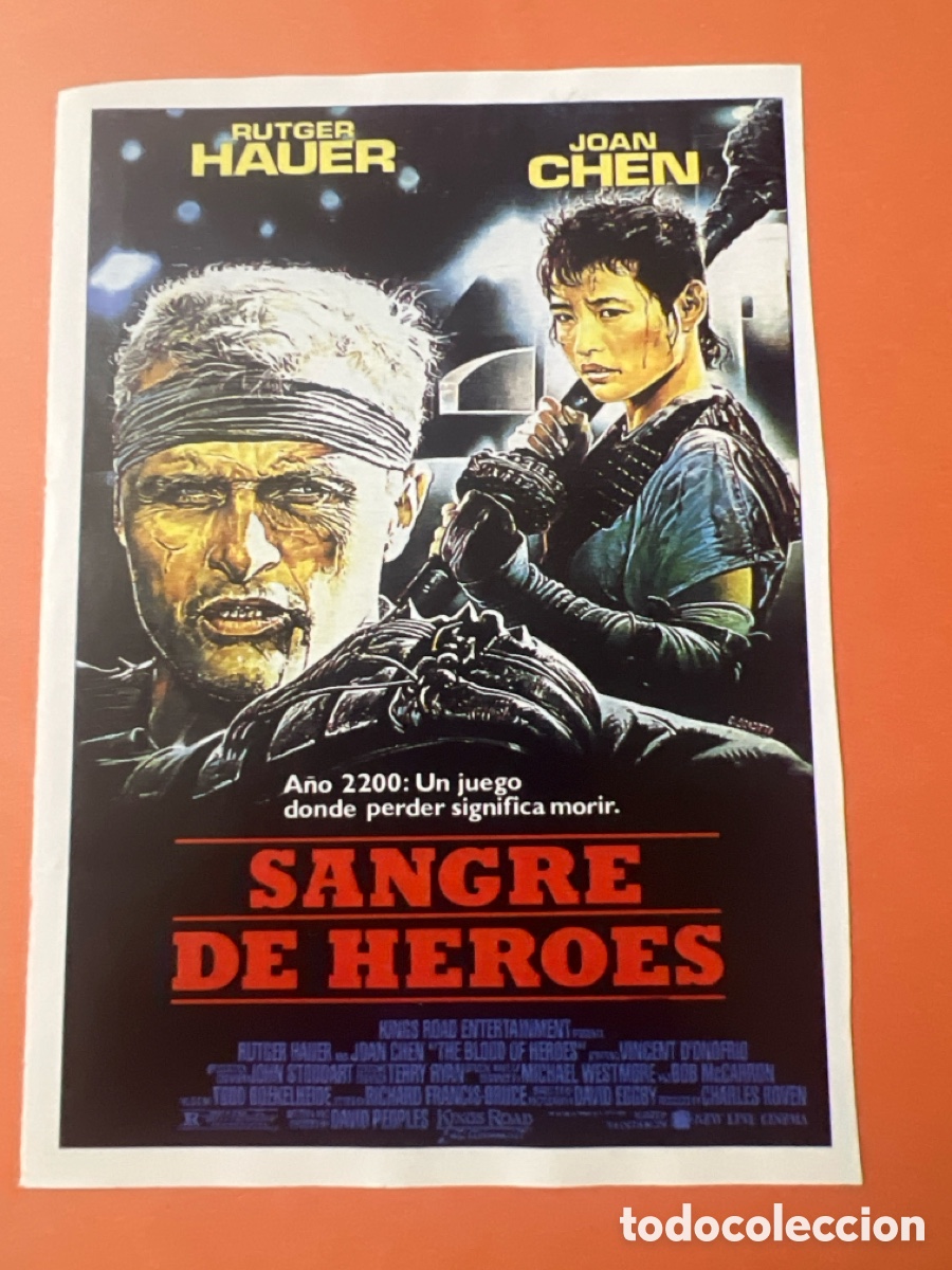 Cine: L0-5. CARTEL-MAN&Iacute;A MAD MAX Y OTROS GUERREROS POSTAPOCALIPTICOS - SANGRE DE HEROES