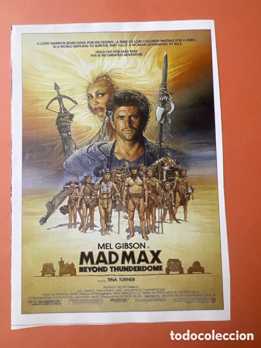 Cine: L0-5. CARTEL-MAN&Iacute;A MAD MAX Y OTROS GUERREROS POSTAPOCALIPTICOS - MAD MAX: M&Aacute;S ALL&Aacute; DE LA C&Uacute;PULA DEL