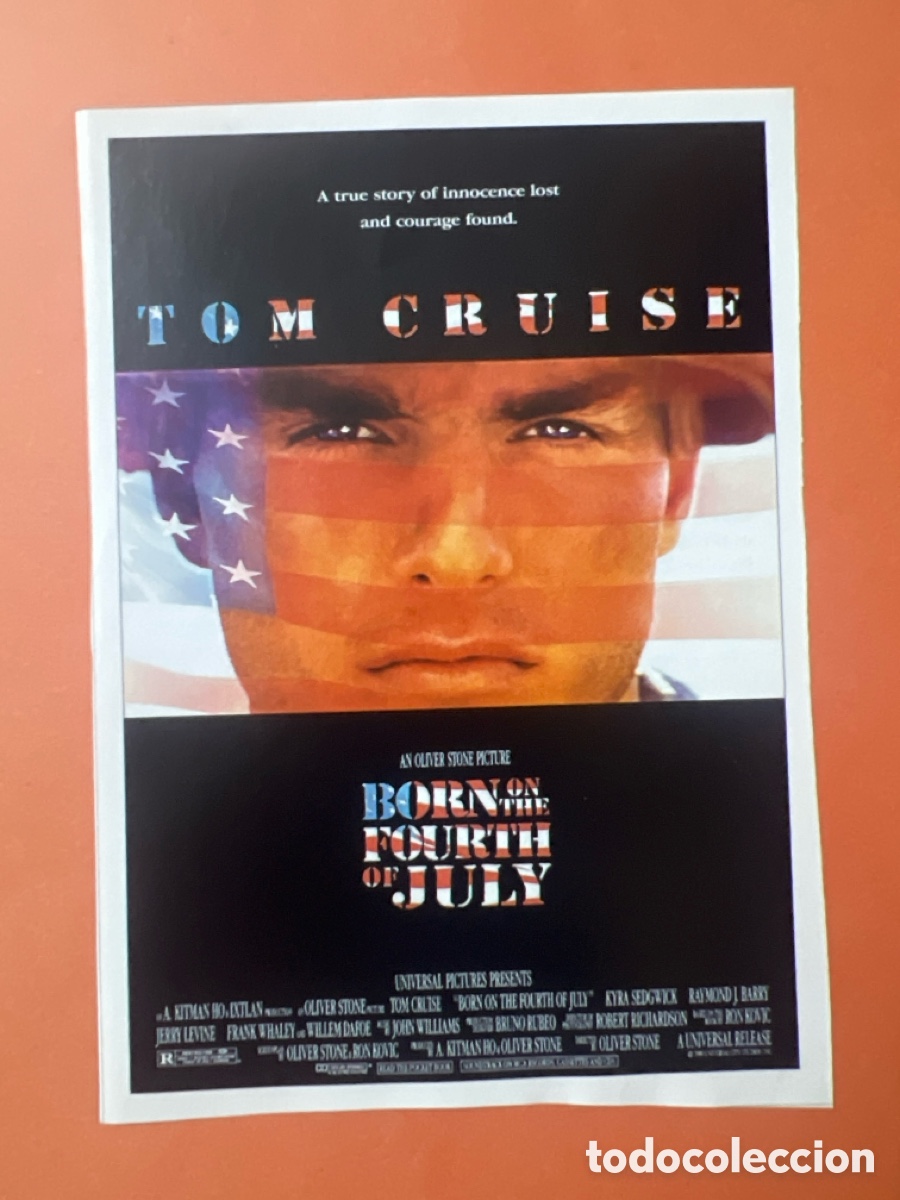 Cine: L0-5. CARTEL-MAN&Iacute;A- NACIDO EL 4 DE JULIO