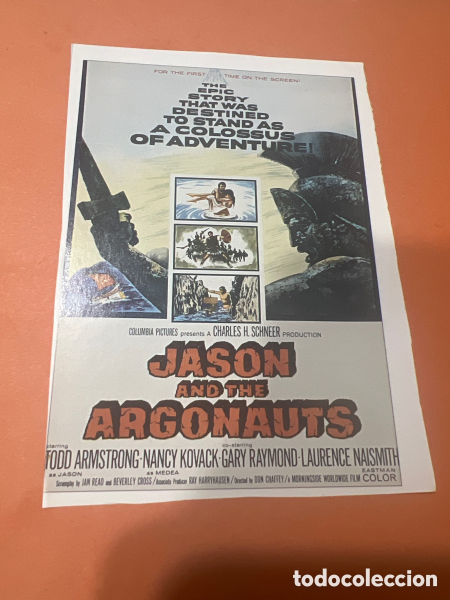 Cine: L0-6. CARTEL-MAN&Iacute;A - MITOLOG&Iacute;A GRIEGA - JAS&Oacute;N Y LOS ARGONAUTAS