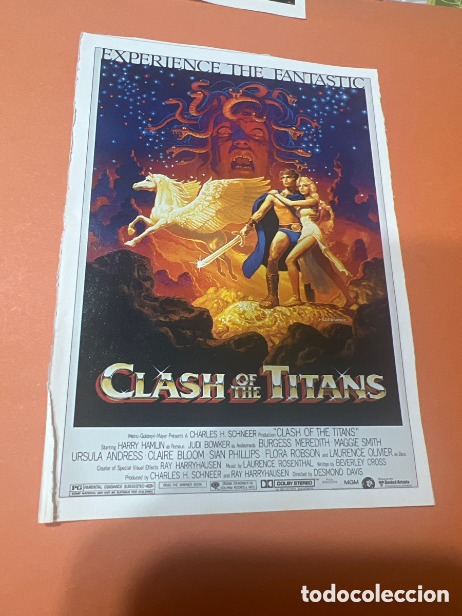 Cine: L0-6. CARTEL-MAN&Iacute;A - MITOLOG&Iacute;A GRIEGA - FURIA DE TITANES