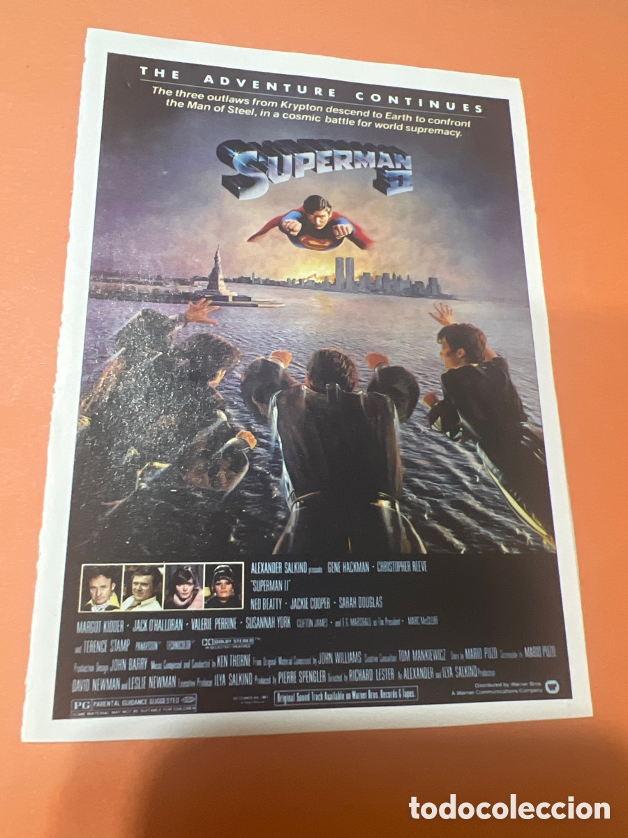 Cine: L0-6. CARTEL-MAN&Iacute;A - SUPERMAN EN EL CINE - SUPERMAN 2