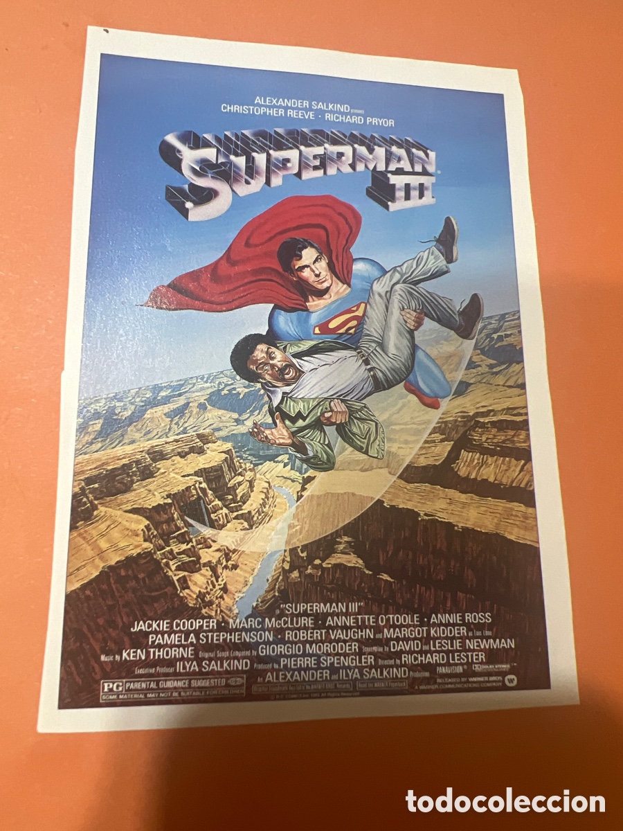 Cine: L0-6. CARTEL-MAN&Iacute;A - SUPERMAN EN EL CINE - SUPERMAN 3