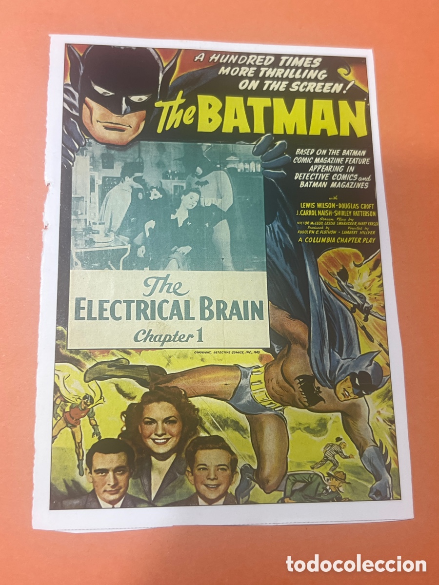 Cine: L0-6. CARTEL-MAN&Iacute;A - BATMAN - BATMAN