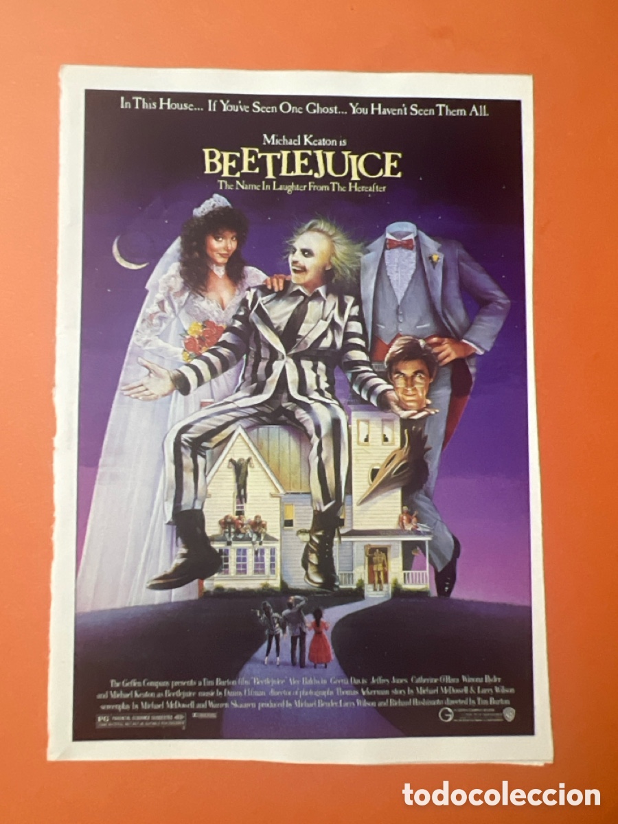 Cine: L0-6. CARTEL-MAN&Iacute;A TIM BURTON - BITELCHUS