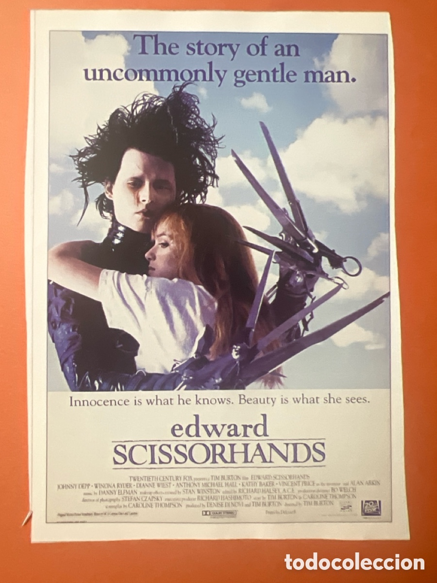 Cine: L0-6. CARTEL-MAN&Iacute;A TIM BURTON - EDUARDO MANOSTIJERAS
