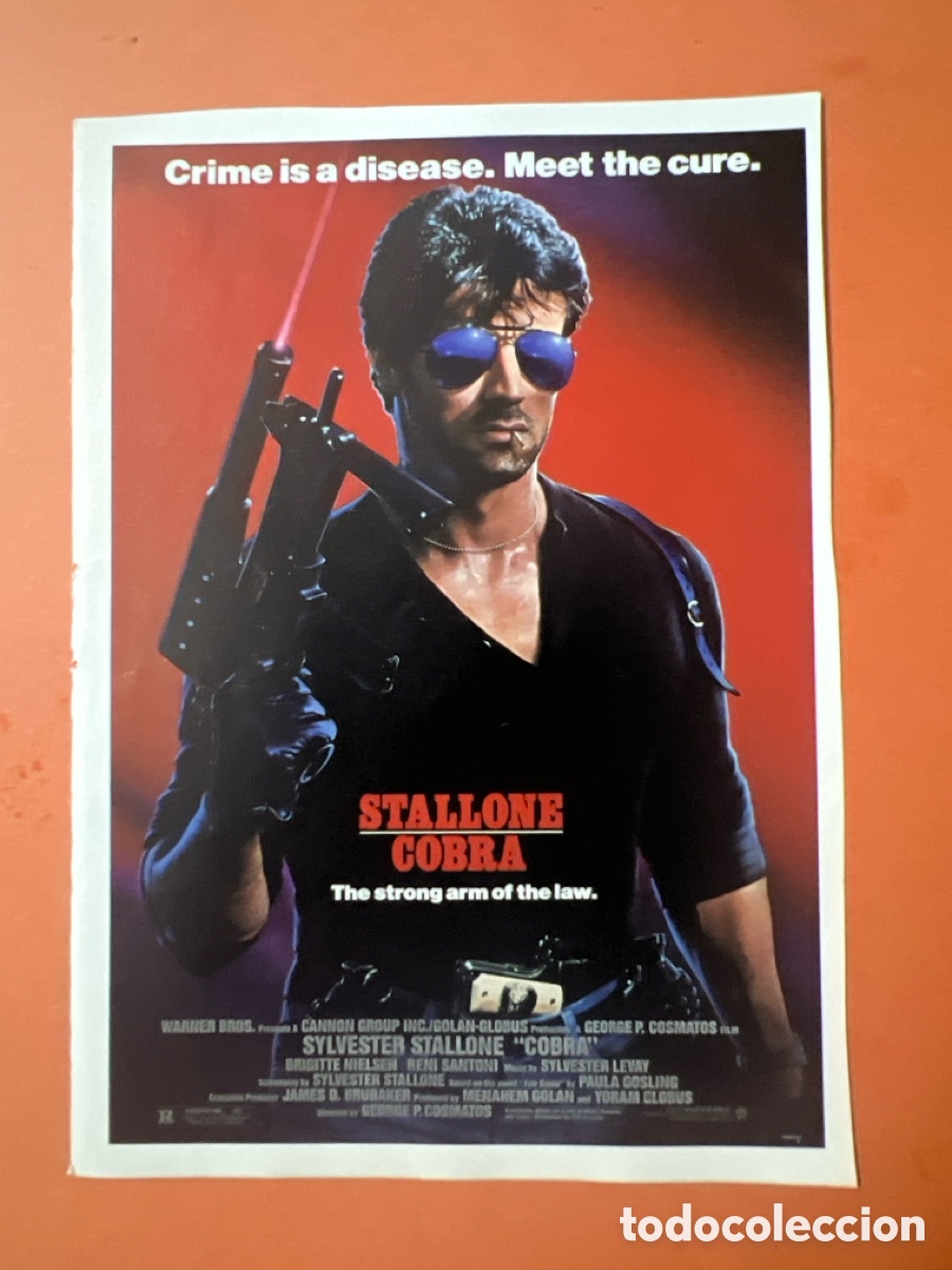 Cine: L0-6. CARTEL-MAN&Iacute;A- STALLONE TIPO DURO - COBRA, EL BRAZO FUERTE DE LA LEY