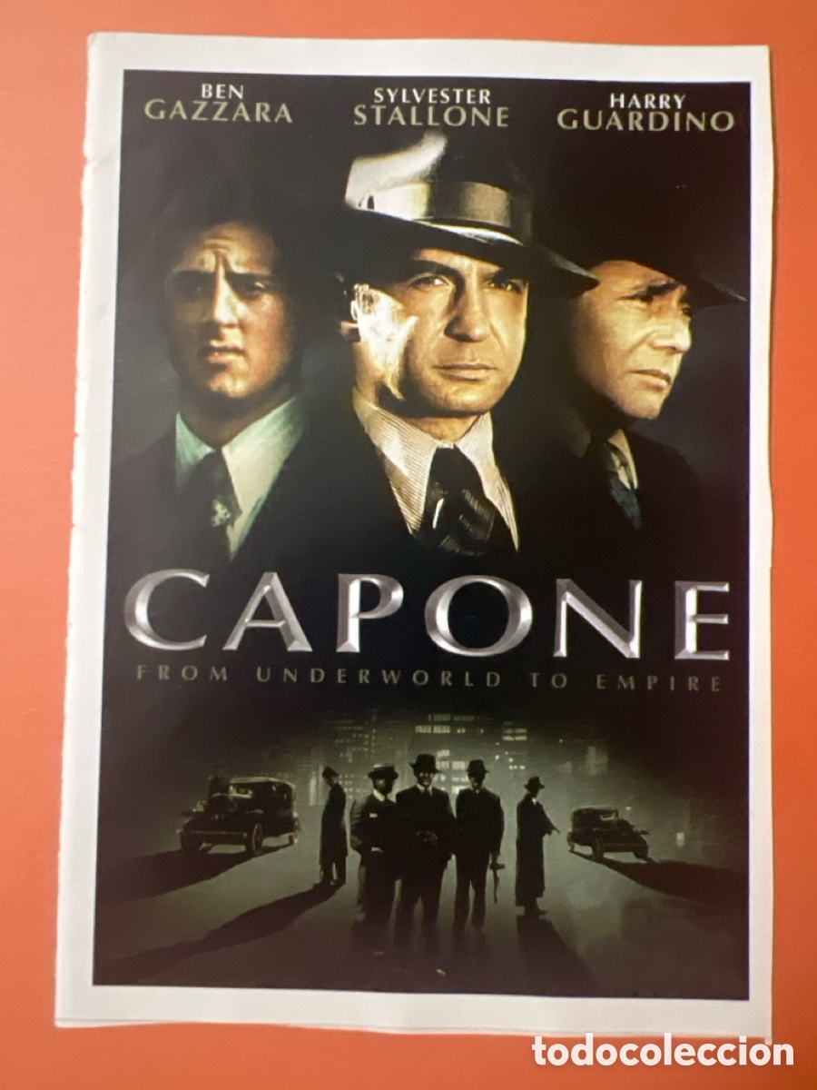 Cine: L0-6. CARTEL-MAN&Iacute;A- STALLONE TIPO DURO - CAPONE