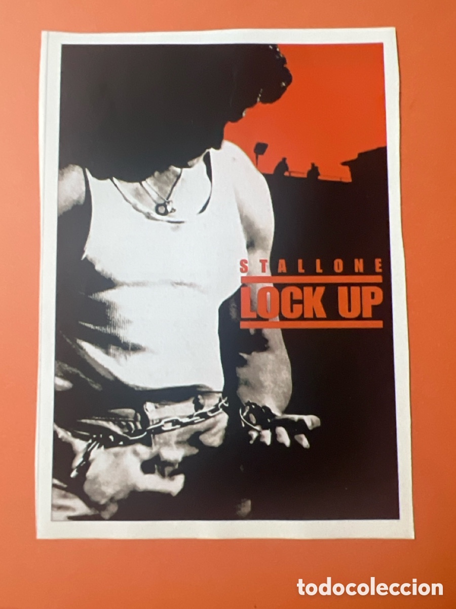 Cine: L0-6. CARTEL-MAN&Iacute;A- STALLONE TIPO DURO - ENCERRADO