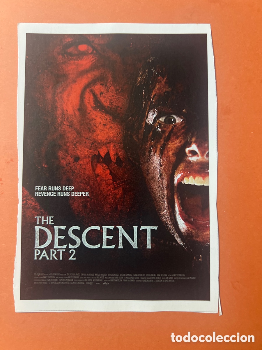 Cine: L0-6. COLECCI&Oacute;N CARTELES CINE FANT&Aacute;STICO- THE DESCENT PART 2