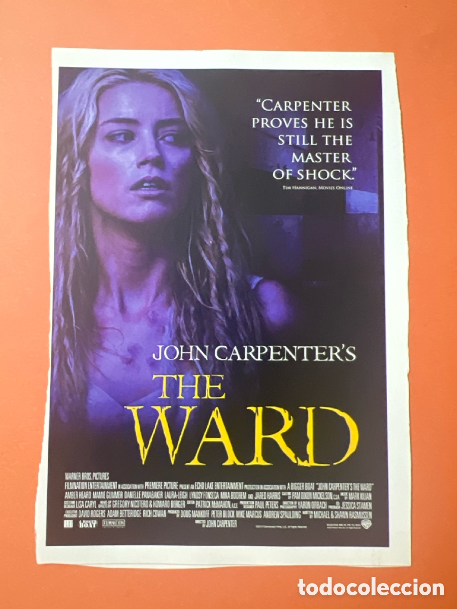 Cine: L0-6. COLECCI&Oacute;N CARTELES CINE FANT&Aacute;STICO- JOHN CARPENTER&rsquo;S THE WARD
