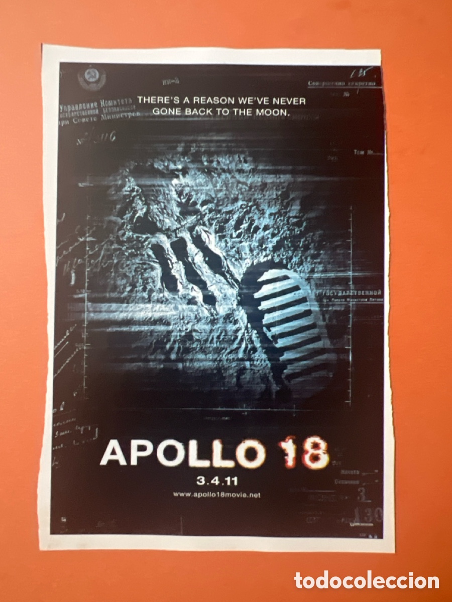 Cine: L0-6. COLECCI&Oacute;N CARTELES CINE FANT&Aacute;STICO- APOLLO 18