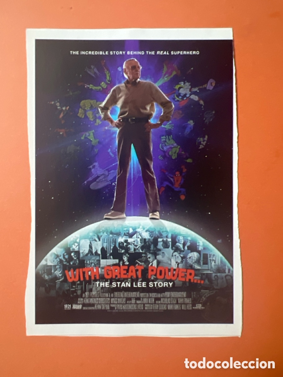 Cine: L0-6. COLECCI&Oacute;N CARTELES CINE FANT&Aacute;STICO- WITH GREAT POWER: THE SAN LEE STORY