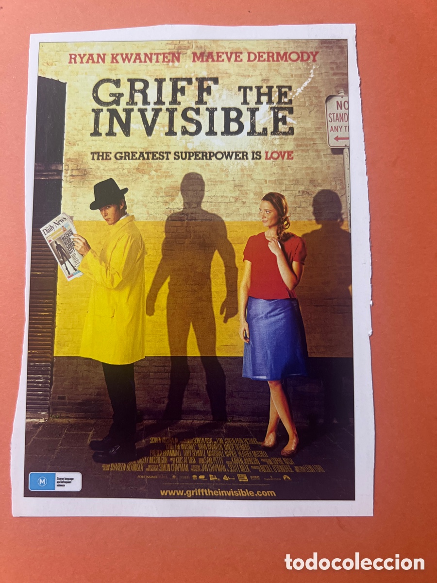 Cine: L0-6. COLECCI&Oacute;N CARTELES CINE FANT&Aacute;STICO- GRIFF THE INVISIBLE