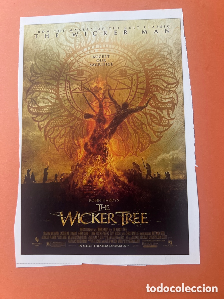 Cine: L0-6. COLECCI&Oacute;N CARTELES CINE FANT&Aacute;STICO- THE WICKER TREE