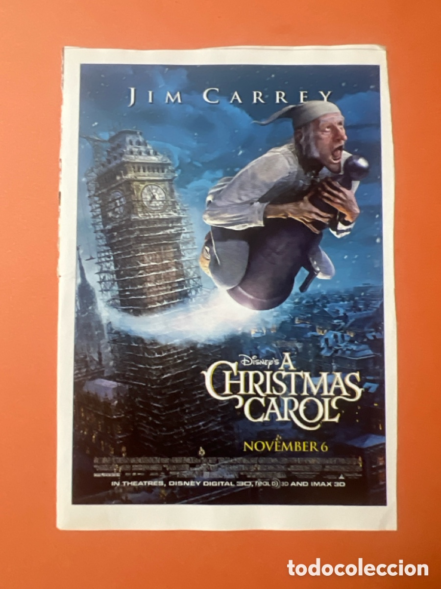 Cine: L0-6. CARTEL-MAN&Iacute;A ROBERT ZEMECKIS - CUENTO DE NAVIDAD